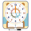 ANCOMEDO Large 12  Magnetic Writable Dry Erase Teaching Clock with Cute Style, Teaching Demonstration Clock for Kids Learning Pr