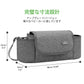 Philorn Stroller Organizer Bag, Universal Stroller Organizer With Insulated Cup Holder, Grey Stroller Caddy Organizer With Detac
