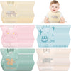Shinymoon 100 Pcs Disposable Baby Bibs Individual Wrapped Travel Bibs Waterproof Food Catcher for Toddlers Girls Boys Feeding(Cu