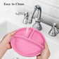 Cibeat 3Pcs Toddler Plates With Suction, 100% Safe Bpa Free Soft Toddler Plates Silicone Divided Plates, Portable Dinner Plates