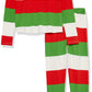 Honestbaby Baby Toddler 2-Piece Organic Cotton Family Jammies Pajamas, Bold Holiday, 2T
