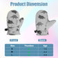 Fynnsure Toddler Mittens Baby Waterproof Snow Gloves Kids Ski Snow Gloves Cold Weather Mittens For Boys Girls Gray Dinosaur 4-6
