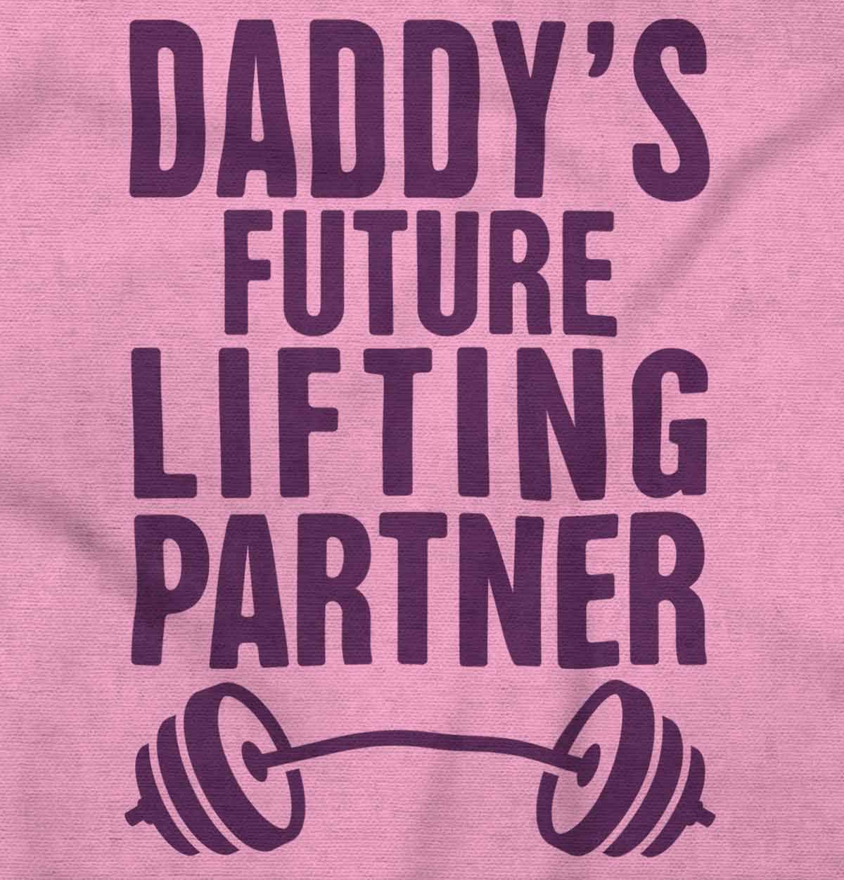 Brisco Brands Fathers Day Daddys Future Gym Partner Baby Bodysuit Jumper Boys