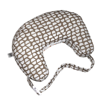 Boppy Nursing Pillow Best Latch, Mocha Half Domes, Created With Lactation Consultant, Firm Contoured And Plush Sides For Two Bre