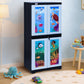 Prima Viva2 Junior Plastic Cabinet For Kids | 4Compartment Multipurpose Organizer | Under WaterTheme Design | Strong & Spacio