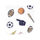 Hudson Baby Unisex Baby Flannel Cotton Washcloths, Sports Fan 10 Pack, One Size
