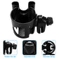 Accmor Stroller Cup Holder With Phone Holder, Universal 360 Rotatable Large Caliber Designed Bottle Cage For Bike, Stroller, Whe