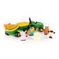 TOMY John Deere Animal Sounds Hayride Musical Tractor Toy - Musical Hayride Toddler Toys - Includes Farmer Figure, Tractor, and 