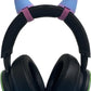 2X Demon Horns For Headset/Cosplay - Made In Usa -16 Colors (Rainbow Blue/Pink)