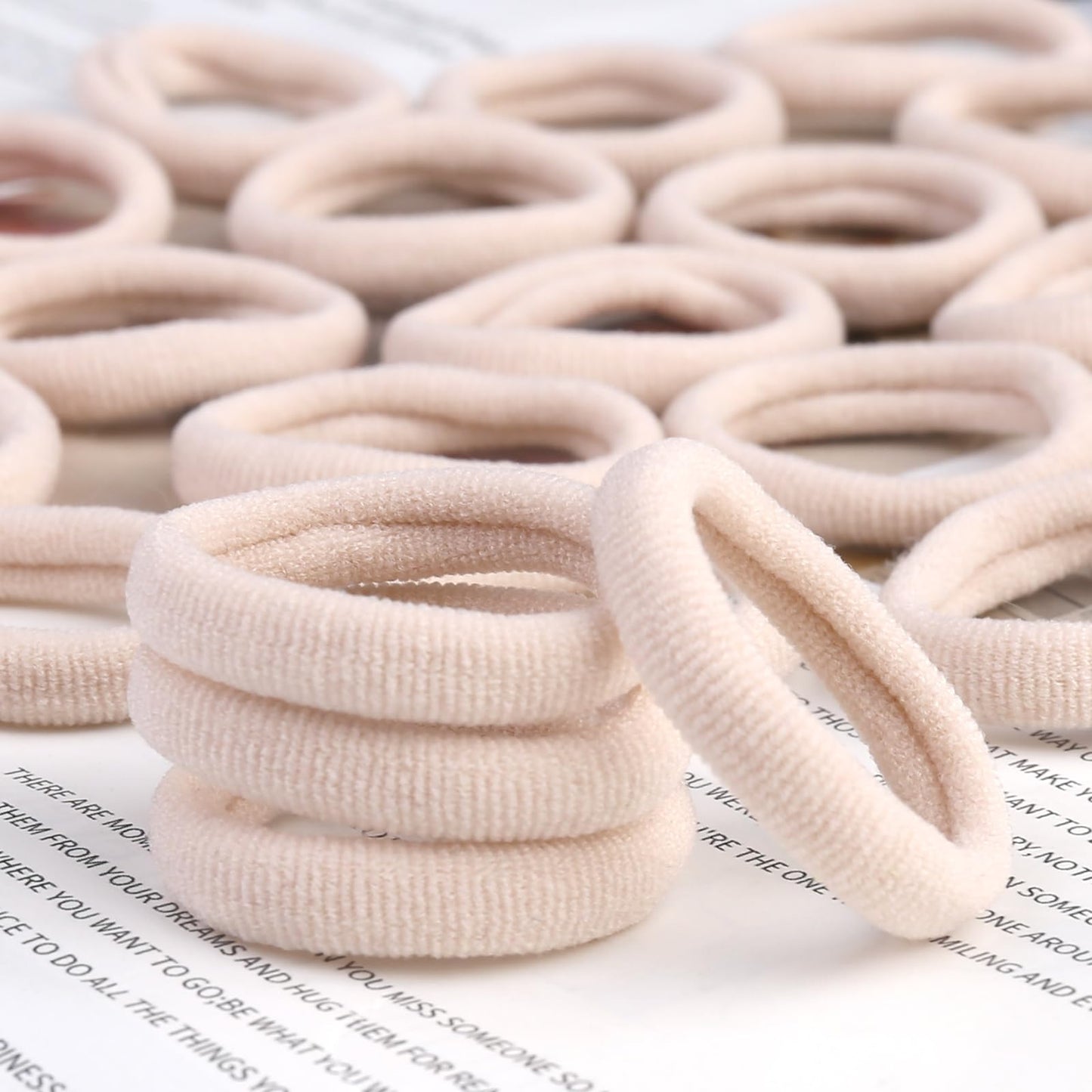 100 Pcs Baby Hair Ties, Cotton Hair Ties For Girls And Kids, Multicolor Small Seamless Hair Bands Elastic Ponytail Holders Kids