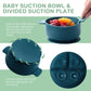 Dandat 24 Pcs Silicone Baby Feeding Set,6 Baby Toddler Suction Bowls 6 Divided Suction Plates With 6 Forks 6 Spoons, Utensils Se