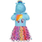 My Little Pony Rainbow Dash Toddler Girls Cosplay Tulle Dress 4T