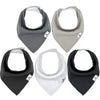 Diapersquad'S 5-Pack Baby Bibs For Drooling And Teething, Bibs For Boys, Baby Girl - Solid Cotton Baby Drool Bibs (Basics)