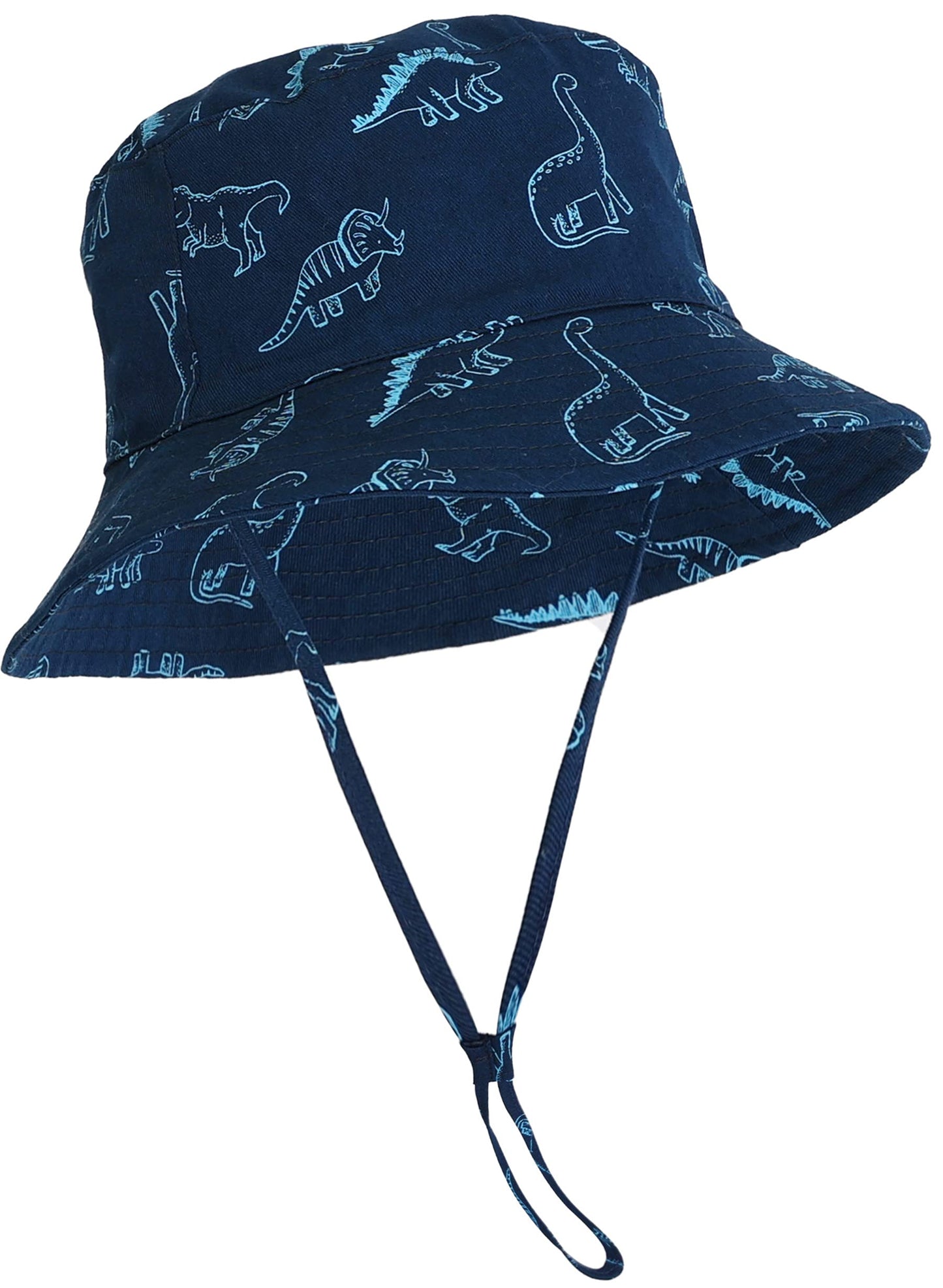 Baby Sun Hat Upf 50+ Sun Protective Toddler Bucket Hat Summer Kids Beach Hats Wide Brim Outdoor Play Hat For Boys Girls Navy Blu