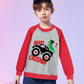 Kid Boy Valentine'S Day Pullover Dino Monster Truck Heart Crusher Toddler Sweatshirt Love Long Sleeve Shirts Top Outfit 6 Years