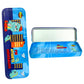 RIGHT Dinosaur Metal Tin Pencil Box for Kids | Strong Metal Case with Inner Multiplication Tables | Durable School Stationery St