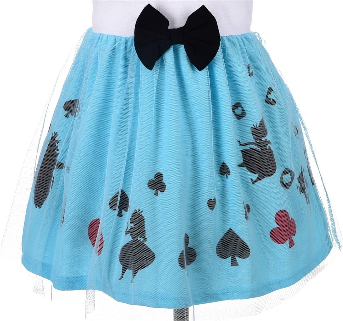 Dressy Daisy Princess Dress Up Clothes Halloween Fancy Party Tulle Skirt Summer Outfit With Hair Hoop For Toddler Girls Size 4T,