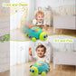 VoMii Musical Turtle Baby Toys 6 to 12 Months, Infant Crawling Tummy Time Development Toys, Light up Music Toys for 7 8 9 10 11