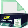 Fygrip 50 Count Hospital Grade 130 Gram 36    X 36    Max Absorbency Disposable Underpads, Leakproof Quick Drying Xxxl Bed Pads