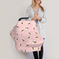 Cute Bee Baby Stuff Car Seat Covers Baby Multi-Use Car Seat Canopy Carrier Cover, Breathable Breastfeeding Cover Boys & Girls