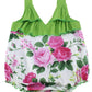 Summer Newborn Headband Girls Floral Baby Ruffle Romper Clothes,9Ed03,12-24 Months(Size L)