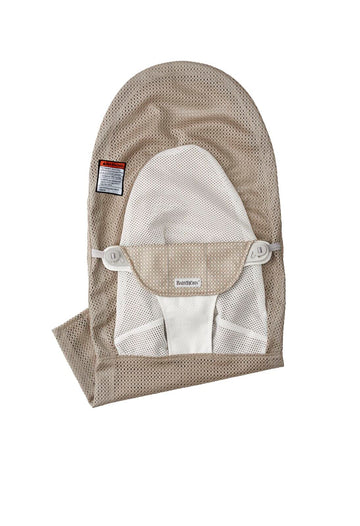 BabyBjrn Extra Fabric seat for Bouncer, Mesh, Gray Beige/White