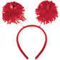 Amscan Pom Yarn Spings Head Bopper, 9 x 4 1/2, Red