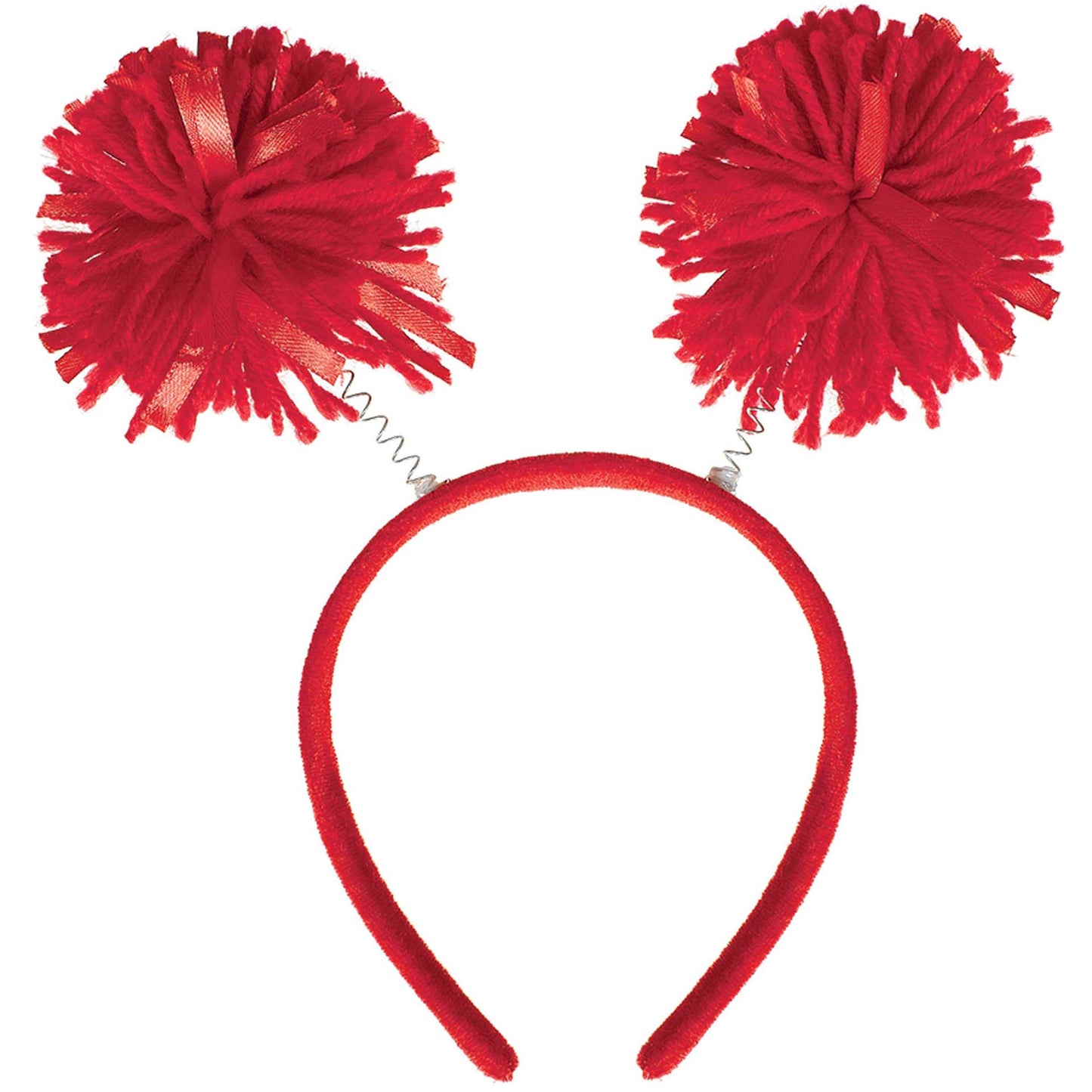 Amscan Pom Yarn Spings Head Bopper, 9 x 4 1/2, Red