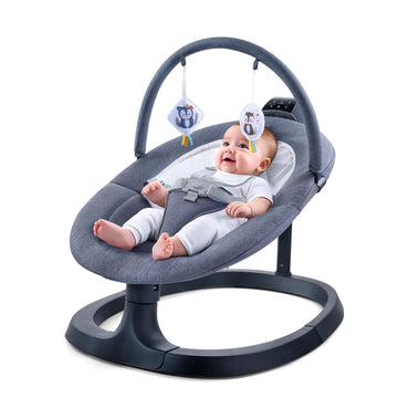 VaVaSoo 2-in-1 Electric Baby Swing, Toddler Seat up to 66 lbs, Dual-Arm Support for Enhanced Stability, 3 Swing Motions & 8 Soot