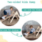 Woodandhearts 3 In 1 Triangle Set, Montessori Baby Climbing Set - Triangle Gym - Toddler Jungle Gym - Climbing Toys For Toddlers