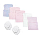 Nurses Choice 5 Piece Hospital Hat & Mitten Set For Newborn Baby (Girl)