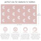 Owlowla Baby Diaper Changing Pad Portable Changing Mat Travel Changing Pad Liner For Baby And Small Toddler(Gray&Rainbow)