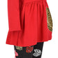 Unique Baby Girls Valentines Day Toddler Animal Print Hearts Legging Set Outfit (6 Years, Red)