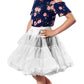 Girls Luxury Petticoat, Poodle Skirt Costume, Crinoline Underskirt, Malco Modes, Xs, White