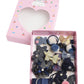 BabyMoon 18Pcs/Set Mix Style Headwear Set Children Accessories Ribbon Bow with Full Covered Clips Hairpins for Girls Princess Cr