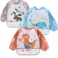 Pandaear (3 Pack Long Sleeve Bibs| Waterproof Full Sleeve Bib For Baby Infant Toddler 6-36 Months (Animal)