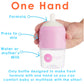 Popyum Pink Formula Making Baby Bottle Starter Set, 4 Bottles, 2X 5Oz Bottles With #1 Slow Flow Nipples + 2X 9Oz Bottles With #2