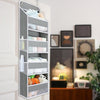 EKYLIP Over the Door Organizer, 35.2lbs Load Stuffed Animal Storage Hanging, Swingproof Diaper Organizer Storage with 4 Big Poc