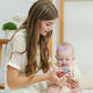 Jollybows 20Pcs Baby Girl Bow Headbands Newborn Nylon Hairband 2' Neutral Linen Infant Hair Bows