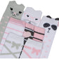 Hudson Baby Unisex Baby Cotton Rich Knee-High Socks, Pink Panda, 0-6 Months