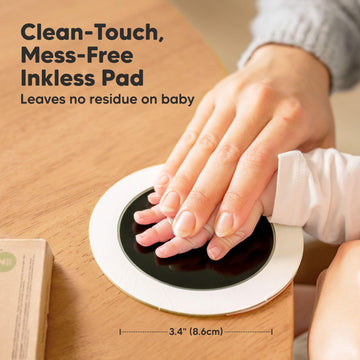 2-Pack Round Inkless Hand And Footprint Kit - Ink Pad For Baby Hand And Footprints - Dog Paw Print Kit,Dog Nose Print Kit - Baby