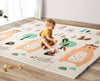 UANLAUO Baby Play Mat,79x 71 Large Mat for Floor,Reversible Floor Mat,Foam Thick&Waterproof,Foldable Playmats for Babies and Tod