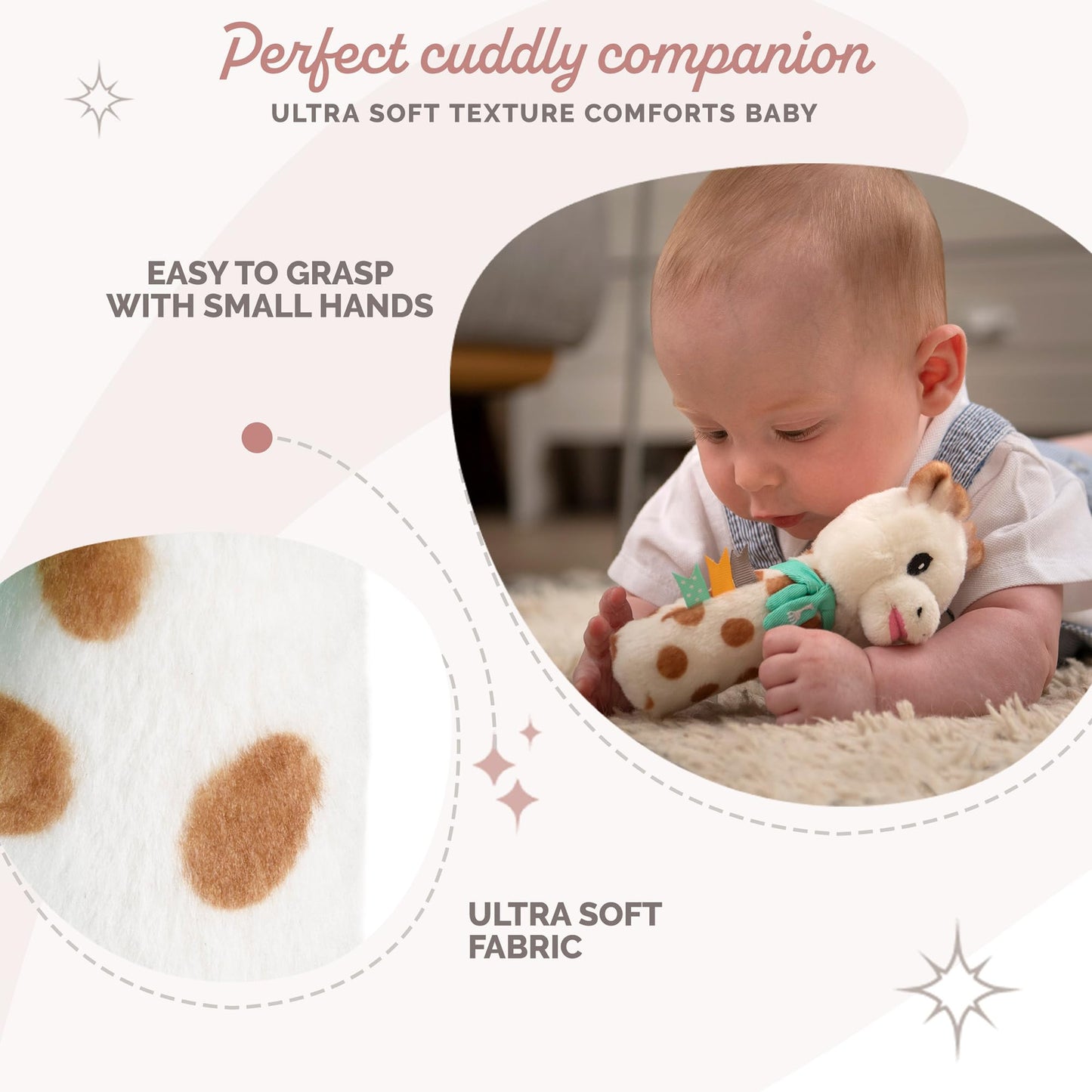 Sophie la girafe | Sweetie Pouet Rattle | Soft, Fun & Easy to Grasp | Awaken All 5 Senses