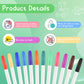 Bouboni 110 Pcs Diy Baby Bibs Bodysuit Set Baby Shower Game 12 White Baby Bibs 12 White Newborn Bodysuit 12 Fabric Markers 24 St
