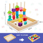TooyBing Montessori Wooden Lacing Beads Toys for 2 3 4 Year Old Toddler Kids, Sequencing & Stacking Block Toy with Storage Box,