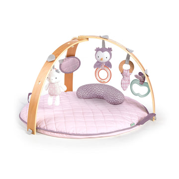 Ingenuity Cozy Spot Reversible Duvet Activity Gym & Play Mat With Wooden Bar - Calla, Ages Newborn + , 33X33X19 Inch (Pack Of 1)