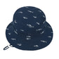 Durio Sun Hat Bucket Hats Wide Brim Summer Hat Sun Protection Beach Hat C Navy Fish 4-8 Years