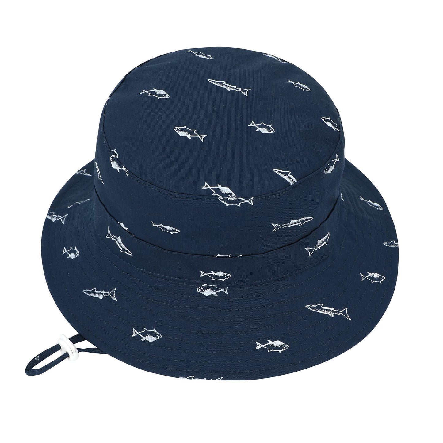 Durio Sun Hat Bucket Hats Wide Brim Summer Hat Sun Protection Beach Hat C Navy Fish 4-8 Years