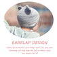 Somaler Baby Knitted Winter Hats Infant Newborn Toddler Autumn Cute Earflap Cotton Lined Beanie Hat For Boys Girls Light Pink