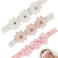 Baby Hairband, 3Piece Headbands For Baby Girl, Floral Baby Headbands And Pearl Lace Hair Band For New Born Baby Girl, 3436Cm I